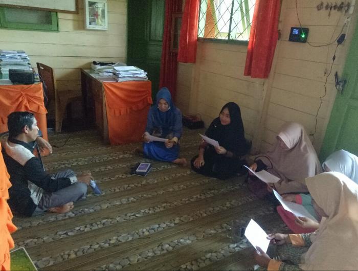 MTsN 3 Tanjab Barat Melakukan Persiapan Lomba Asmaul Husna