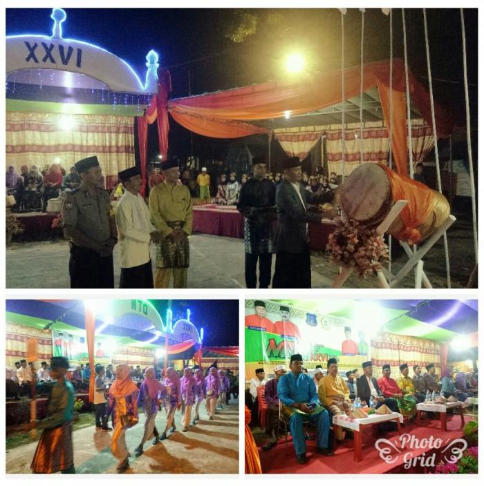 Pembukaan MTQ Tingkat Kecamatan Pengabuan Ke-XXVI Tahun 2019 Berlangsung Meriah