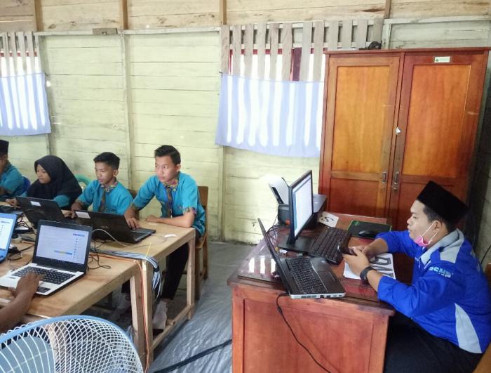 Hari Pertama USBN/BK MTsN 3 Tanjab Barat Berjalan Lancar