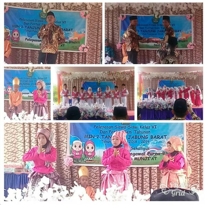 Majelis Guru MTsN 3 Hadiri Pelepasan Siswa-siswi MIN 2 Tanjab Barat TP. 2018/2019