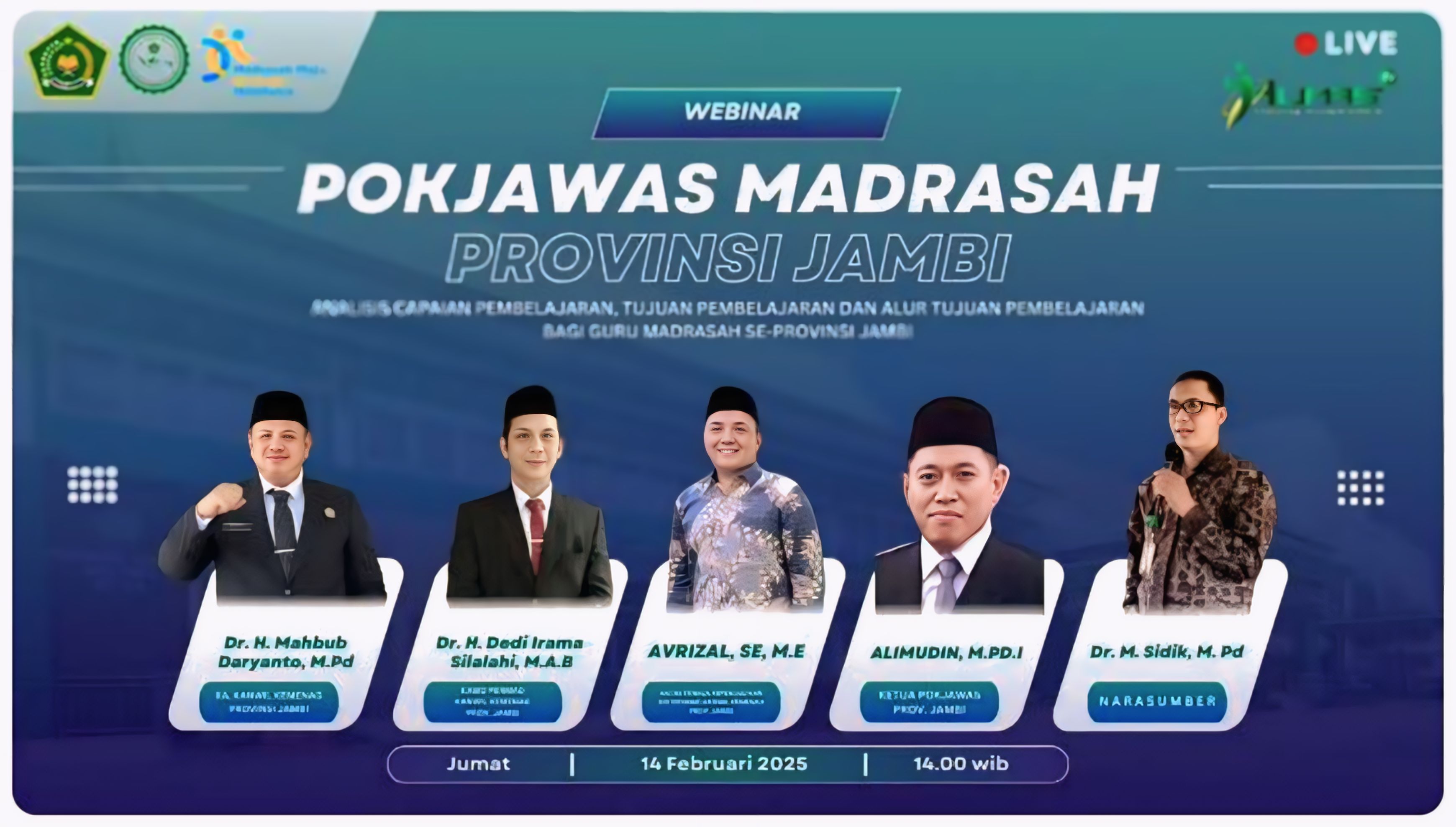 Guru MTsN 3 Tanjab Barat Ikuti Webinar Analisis Capaian, Tujuan dan Alur Tujuan Pembelajaran