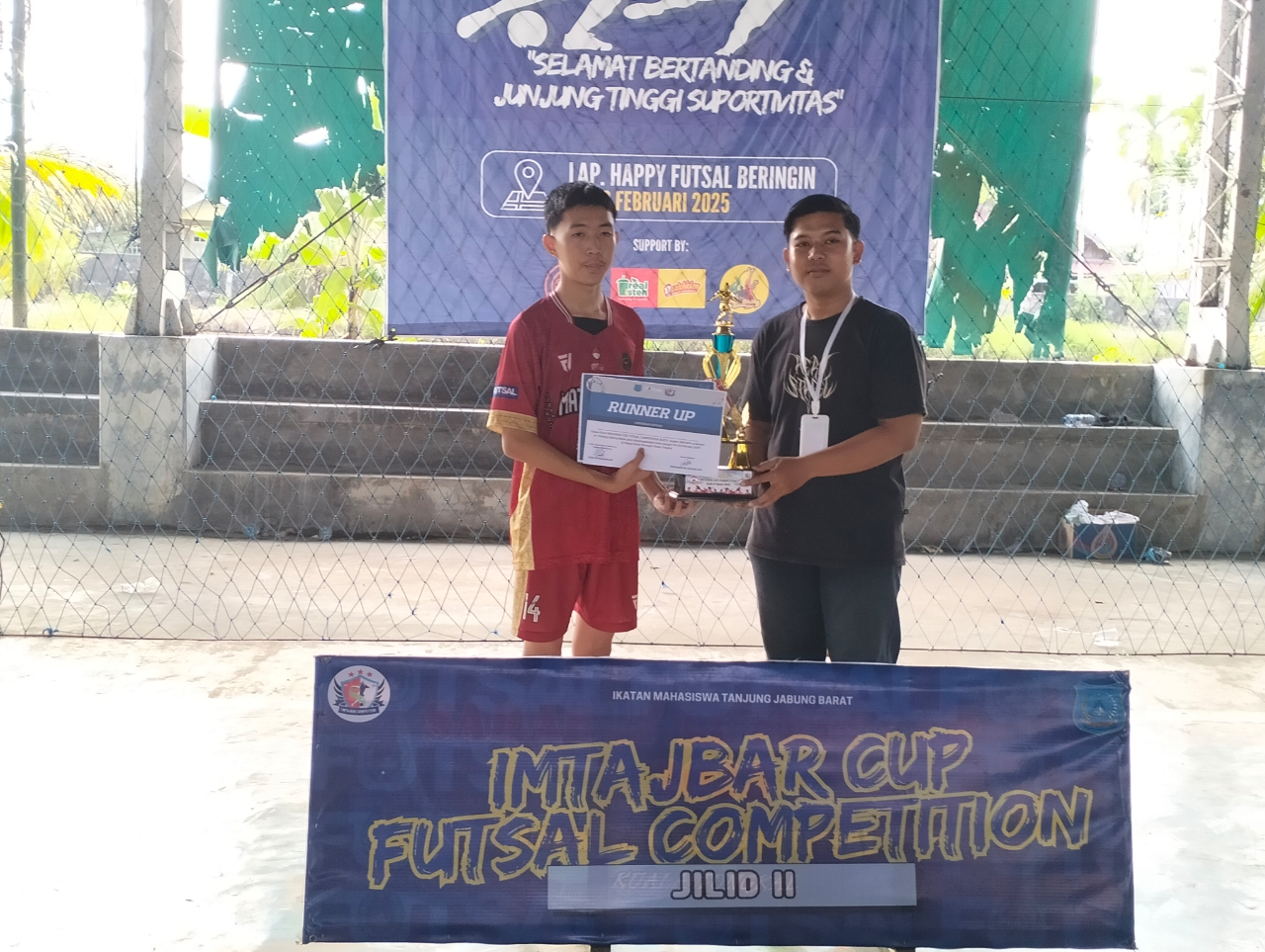 Membanggakan, MTsN 3 Tanjab Barat Raih Juara 2 Imtajbar Cup Futsal Competition Jilid II