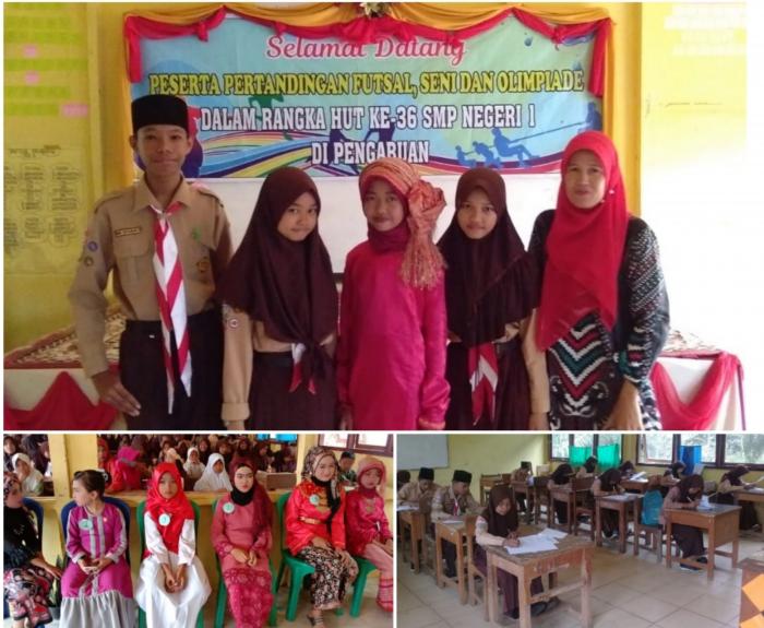 Siswa-siswi MTsN 3 Tanjab Barat Meriahkan HUT SMPN 1 Pengabuan