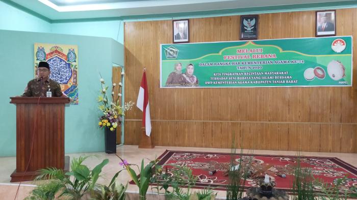 Kepala Kemenag Tanjab Barat Buka Kegiatan Lomba HAB