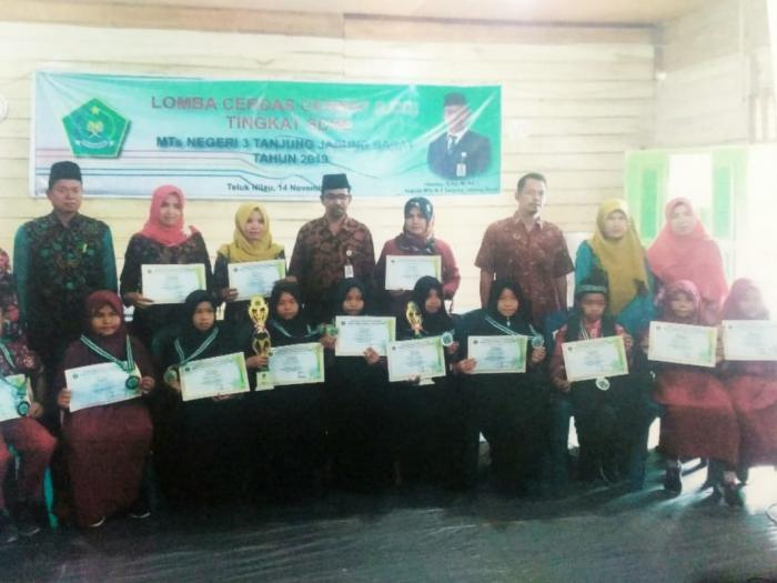 LCC Tingkat SD/MI Tahun 2019 di MTsN 3 Tanjab Barat Berlangsung Seru
