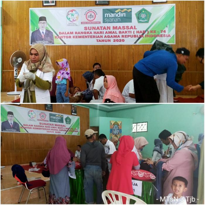 Kemenag Tanjab Barat Gelar Sunatan Masal