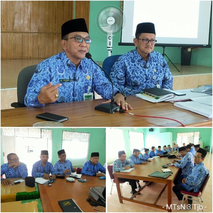 Kepala MTsN 3 Tanjab Barat Ikuti Rapat Persiapan Audit Kinerja 2.0