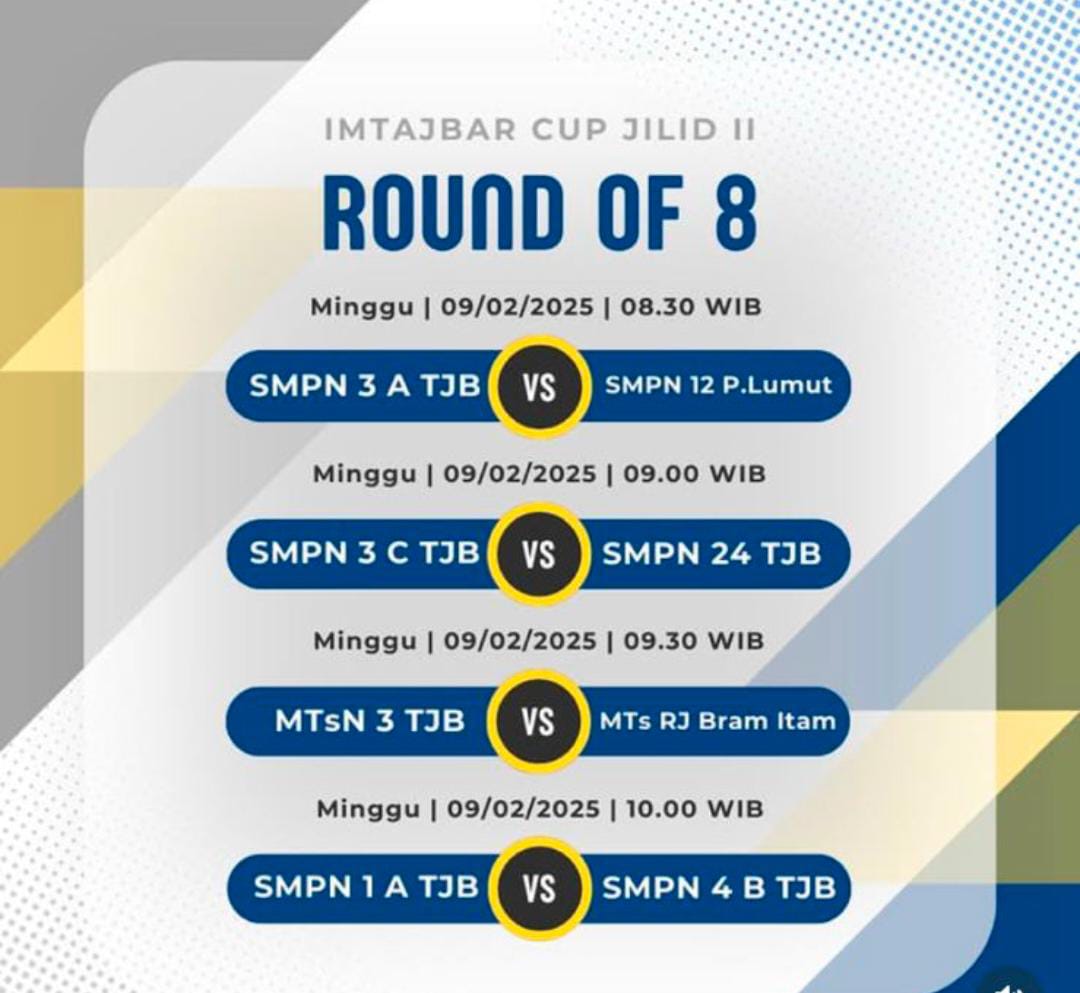 Jadwal 8 Besar Turnamen Imtajbar Cup Futsal Competition Jilid II