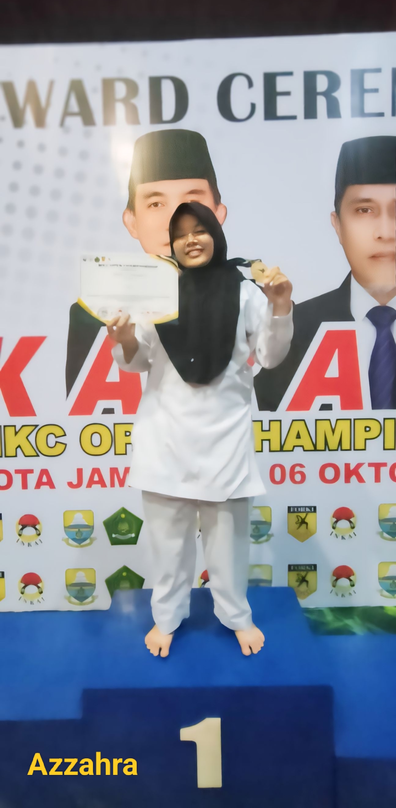 Membanggakan, 3 Siswi MTsN 3 Tanjab Barat Raih Juara Pada Kejuaraan Karate MKC Open Championship