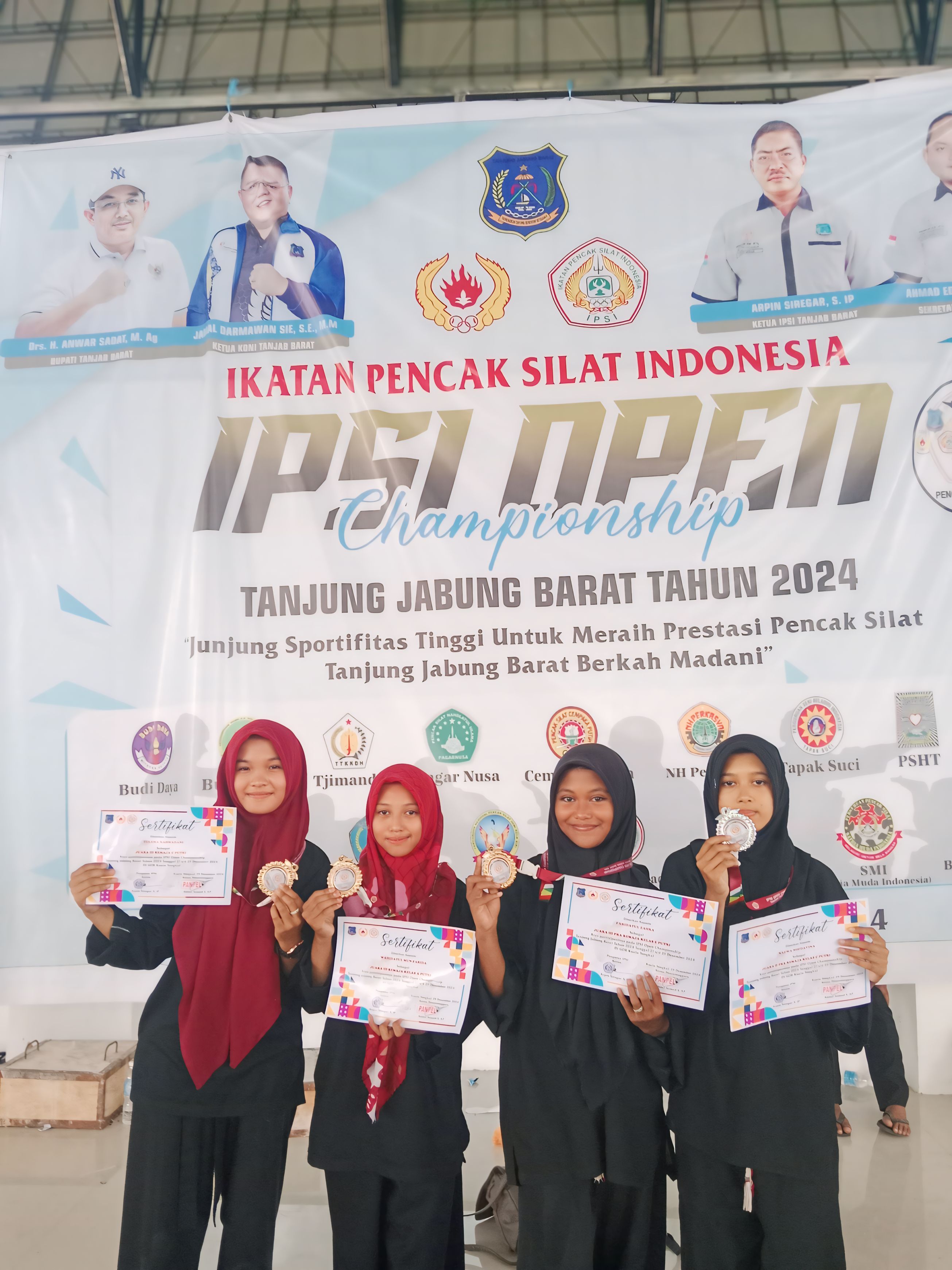 Pesilat MTsN 3 Tanjab Barat Raih Juara Pada IPSI Open Tournament Tanjung Jabung Barat 2024