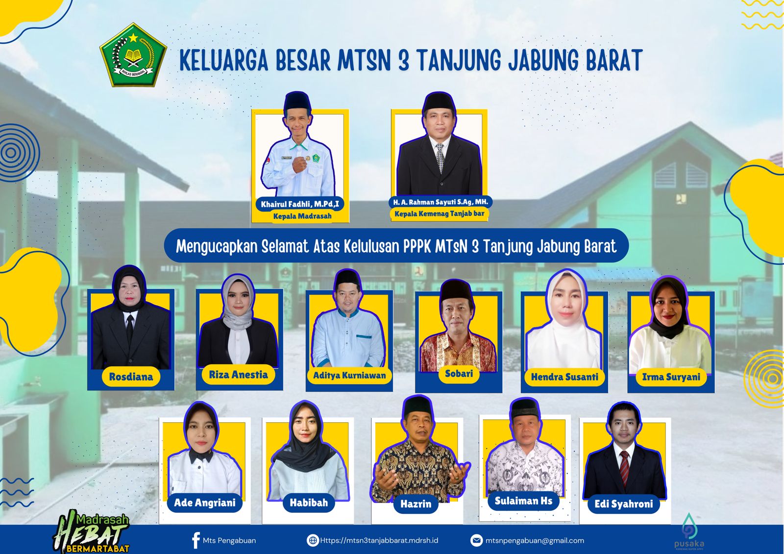 Penilaian Tes PPPK Telah Keluar, 6 Guru dan 5 Tendik MTsN 3 Tanjab Barat Dinyatakan Lulus