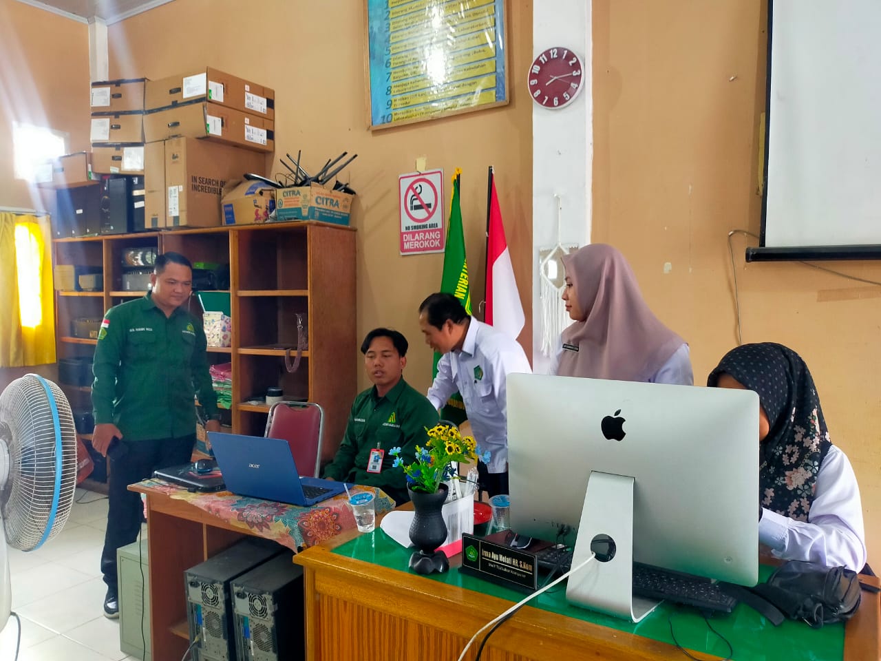 Kakan Kemenag Tanjab Barat Pantau Langsung AKGTK