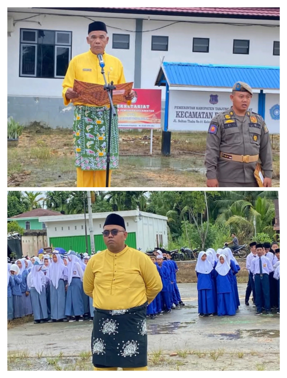 Sekcam Pengabuan Pimpin Upacara HUT Provinsi Jambi Ke-68 Tahun 2025