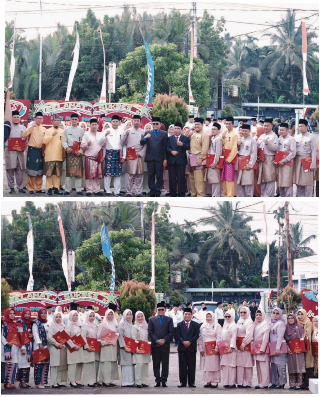 HAB Kemenag RI ke-79, 6 Guru MTsN 3 Tanjab Barat Terima Satyalancana Karya Satya 10 Tahun