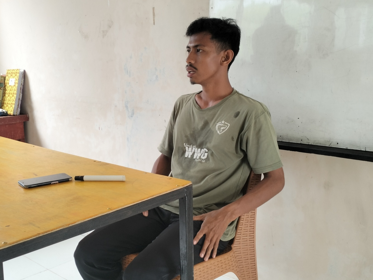 Tim Futsal MTsN 3 Tanjab Barat Gelar Meeting Jelang Tanding di Turnamen Imtajbar Cup II