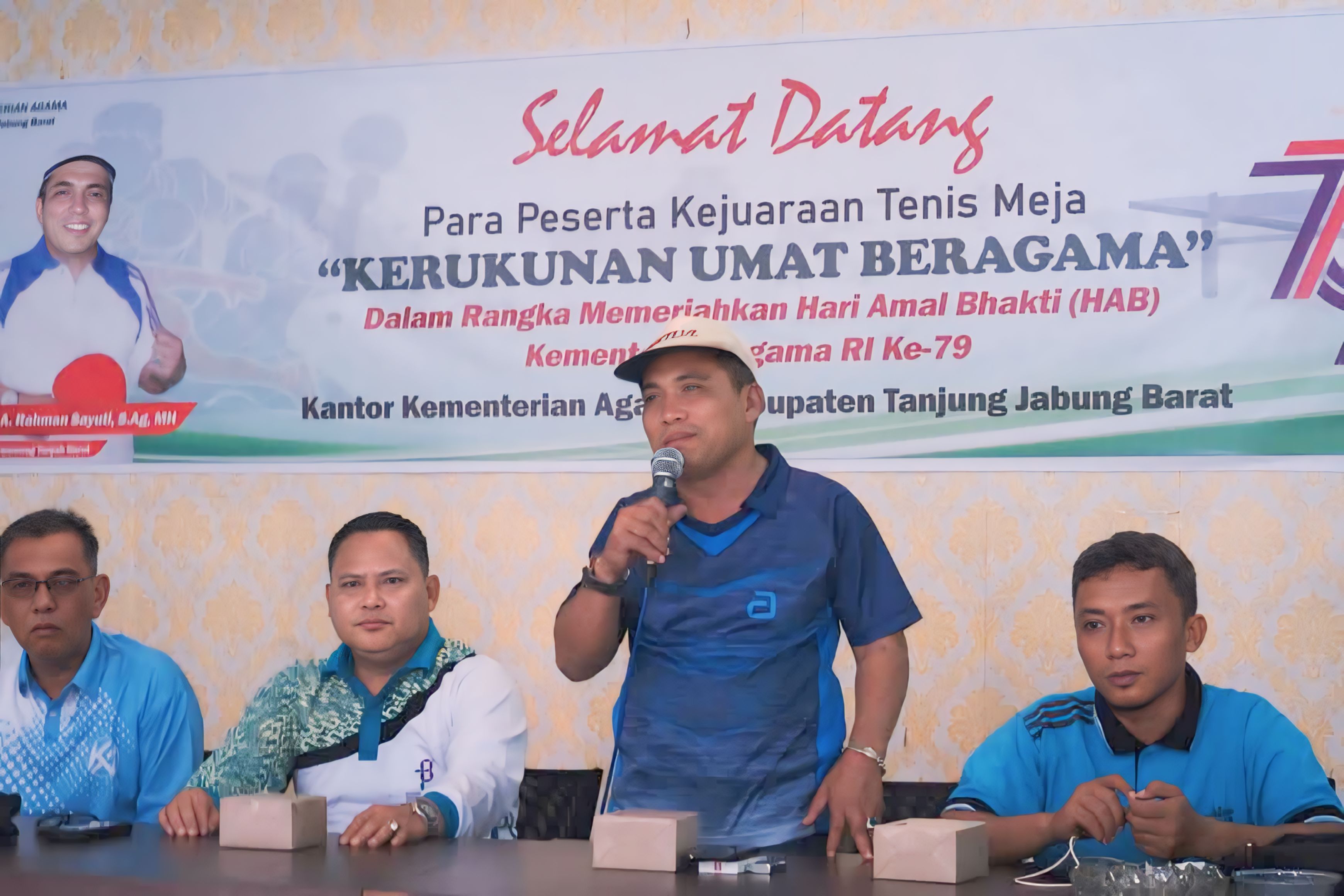 Kemenag Tanjab Barat Buka Kejuaraan Tenis Meja
